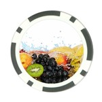 Variety Of Fruit Water Berry Food Splash Kiwi Grape Poker Chip Card Guard