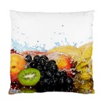 Variety Of Fruit Water Berry Food Splash Kiwi Grape Standard Cushion Case (One Side)