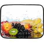 Variety Of Fruit Water Berry Food Splash Kiwi Grape Fleece Blanket (Mini)