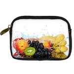 Variety Of Fruit Water Berry Food Splash Kiwi Grape Digital Camera Leather Case