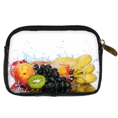 Variety Of Fruit Water Berry Food Splash Kiwi Grape Digital Camera Leather Case from ArtsNow.com Back