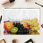 Variety Of Fruit Water Berry Food Splash Kiwi Grape Cosmetic Bag (XL)