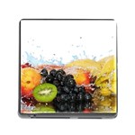 Variety Of Fruit Water Berry Food Splash Kiwi Grape Memory Card Reader (Square 5 Slot)