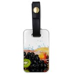 Variety Of Fruit Water Berry Food Splash Kiwi Grape Luggage Tag (one side)