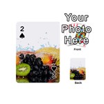 Variety Of Fruit Water Berry Food Splash Kiwi Grape Playing Cards 54 Designs (Mini)