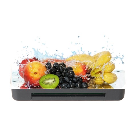 Variety Of Fruit Water Berry Food Splash Kiwi Grape Memory Card Reader with CF from ArtsNow.com Front