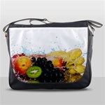 Variety Of Fruit Water Berry Food Splash Kiwi Grape Messenger Bag