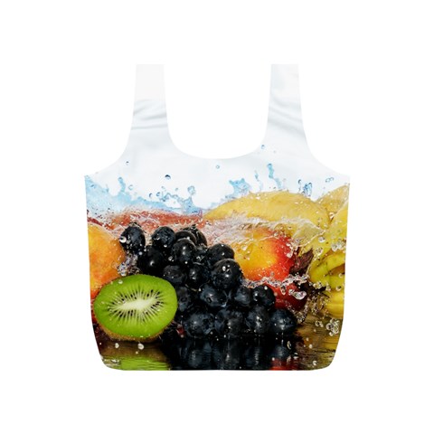 Variety Of Fruit Water Berry Food Splash Kiwi Grape Full Print Recycle Bag (S) from ArtsNow.com Front