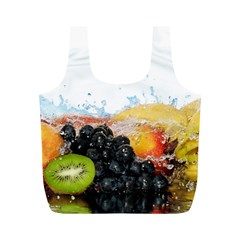 Variety Of Fruit Water Berry Food Splash Kiwi Grape Full Print Recycle Bag (M) from ArtsNow.com Front