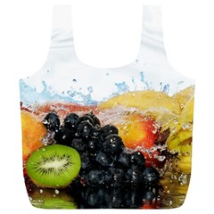 Variety Of Fruit Water Berry Food Splash Kiwi Grape Full Print Recycle Bag (XL) from ArtsNow.com Back