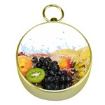 Variety Of Fruit Water Berry Food Splash Kiwi Grape Gold Compasses