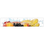 Variety Of Fruit Water Berry Food Splash Kiwi Grape Small Premium Plush Fleece Scarf