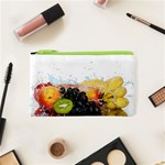 Variety Of Fruit Water Berry Food Splash Kiwi Grape Cosmetic Bag (XS)