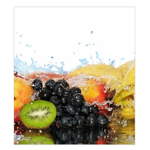 Variety Of Fruit Water Berry Food Splash Kiwi Grape Duvet Cover Double Side (King Size) from ArtsNow.com Front