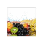 Variety Of Fruit Water Berry Food Splash Kiwi Grape Satin Bandana Scarf 22  x 22 