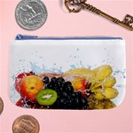 Variety Of Fruit Water Berry Food Splash Kiwi Grape Large Coin Purse