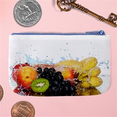 Variety Of Fruit Water Berry Food Splash Kiwi Grape Large Coin Purse from ArtsNow.com Back