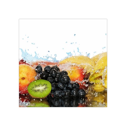 Variety Of Fruit Water Berry Food Splash Kiwi Grape Square Tapestry (Small) from ArtsNow.com Front