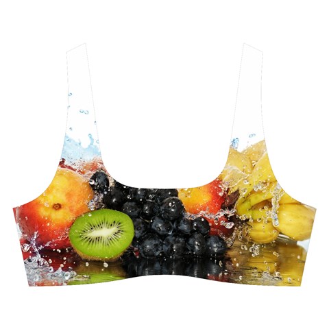 Variety Of Fruit Water Berry Food Splash Kiwi Grape Cross Back Hipster Bikini Set from ArtsNow.com Front
