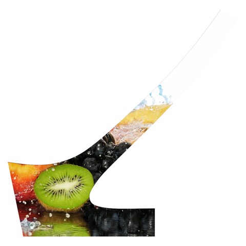 Variety Of Fruit Water Berry Food Splash Kiwi Grape Cross Back Hipster Bikini Set from ArtsNow.com Back Left