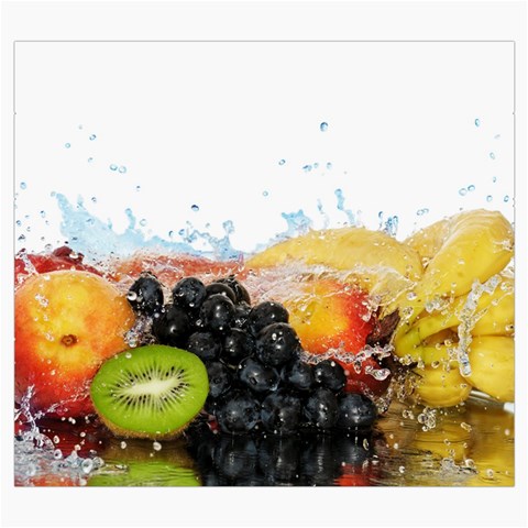 Variety Of Fruit Water Berry Food Splash Kiwi Grape Roll Up Canvas Pencil Holder (S) from ArtsNow.com Front