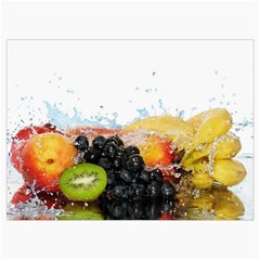 Variety Of Fruit Water Berry Food Splash Kiwi Grape Roll Up Canvas Pencil Holder (M) from ArtsNow.com Front