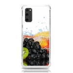 Variety Of Fruit Water Berry Food Splash Kiwi Grape Samsung Galaxy S20 6.2 Inch TPU UV Case