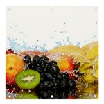 Variety Of Fruit Water Berry Food Splash Kiwi Grape Banner and Sign 4  x 4 