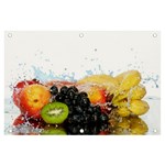 Variety Of Fruit Water Berry Food Splash Kiwi Grape Banner and Sign 6  x 4 