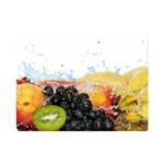 Variety Of Fruit Water Berry Food Splash Kiwi Grape Premium Plush Fleece Blanket (Mini)