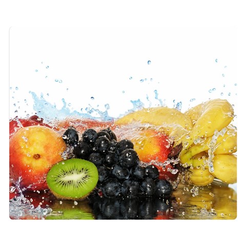 Variety Of Fruit Water Berry Food Splash Kiwi Grape Premium Plush Fleece Blanket (Small) from ArtsNow.com 50 x40  Blanket Front
