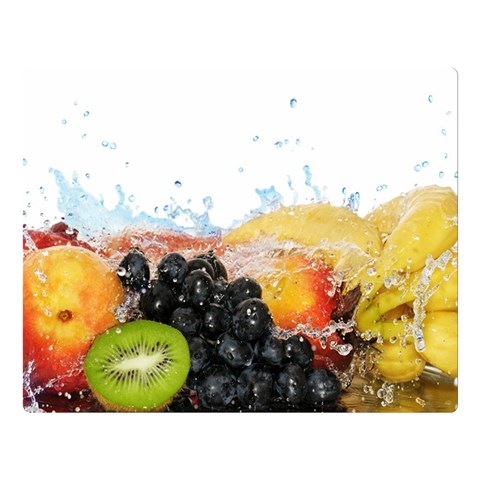 Variety Of Fruit Water Berry Food Splash Kiwi Grape Premium Plush Fleece Blanket (Large) from ArtsNow.com 80 x60  Blanket Front