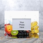 Variety Of Fruit Water Berry Food Splash Kiwi Grape White Tabletop Photo Frame 4 x6 