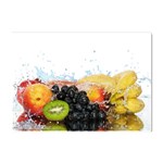 Variety Of Fruit Water Berry Food Splash Kiwi Grape Crystal Sticker (A4)