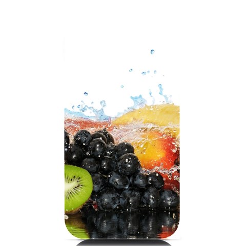 Variety Of Fruit Water Berry Food Splash Kiwi Grape iPhone 14 Black UV Print Case from ArtsNow.com Front