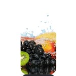 Variety Of Fruit Water Berry Food Splash Kiwi Grape iPhone 14 Plus Black UV Print Case