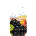 Variety Of Fruit Water Berry Food Splash Kiwi Grape iPhone 14 Pro Max Black UV Print Case