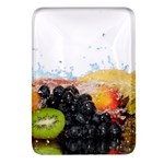 Variety Of Fruit Water Berry Food Splash Kiwi Grape Rectangular Glass Fridge Magnet (4 pack)