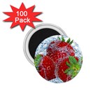 Red Strawberries Water Squirt Strawberry Fresh Splash Drops 1.75  Magnets (100 pack) 