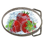 Red Strawberries Water Squirt Strawberry Fresh Splash Drops Belt Buckles