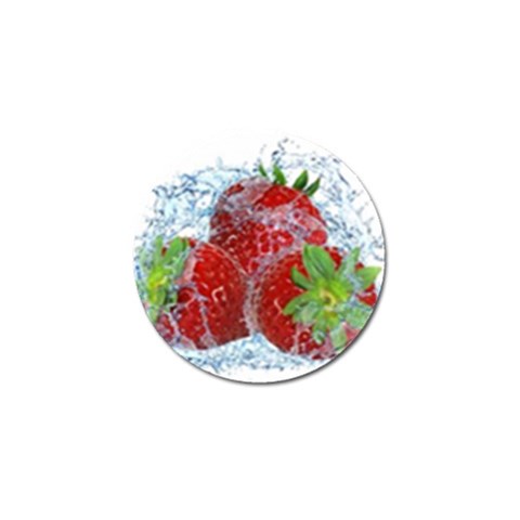 Red Strawberries Water Squirt Strawberry Fresh Splash Drops Golf Ball Marker (10 pack) from ArtsNow.com Front