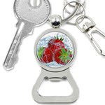 Red Strawberries Water Squirt Strawberry Fresh Splash Drops Bottle Opener Key Chain