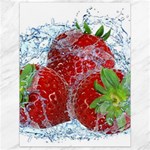 Red Strawberries Water Squirt Strawberry Fresh Splash Drops Canvas 18  x 24 