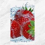 Red Strawberries Water Squirt Strawberry Fresh Splash Drops Canvas 40  x 72 