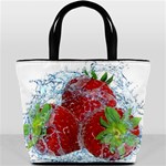 Red Strawberries Water Squirt Strawberry Fresh Splash Drops Bucket Bag