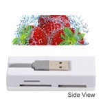 Red Strawberries Water Squirt Strawberry Fresh Splash Drops Memory Card Reader (Stick)