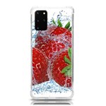 Red Strawberries Water Squirt Strawberry Fresh Splash Drops Samsung Galaxy S20Plus 6.7 Inch TPU UV Case