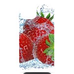 Red Strawberries Water Squirt Strawberry Fresh Splash Drops iPhone 14 Black UV Print Case