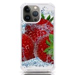 Red Strawberries Water Squirt Strawberry Fresh Splash Drops iPhone 13 Pro TPU UV Print Case