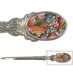 Multicolored Flower Decor Flowers Patterns Leaves Colorful Letter Opener